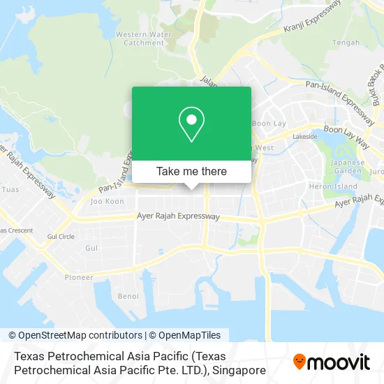 Texas Petrochemical Asia Pacific (Texas Petrochemical Asia Pacific Pte. LTD.) map
