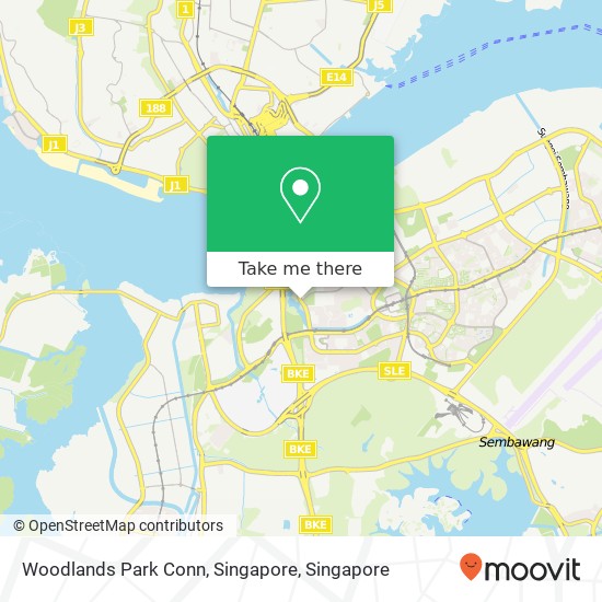 Woodlands Park Conn, Singapore map