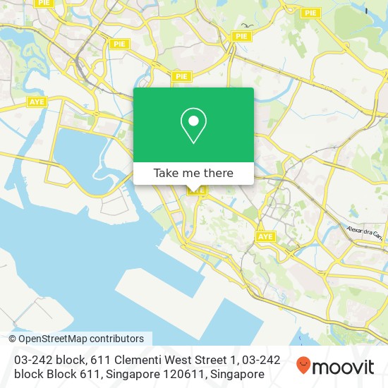 03-242  block, 611 Clementi West Street 1, 03-242  block Block 611, Singapore 120611 map