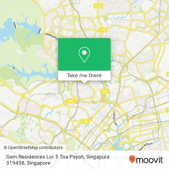 Gem Residences Lor 5 Toa Payoh, Singapura 319458 map