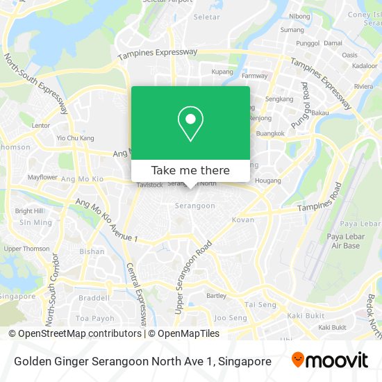 Golden Ginger Serangoon North Ave 1 map