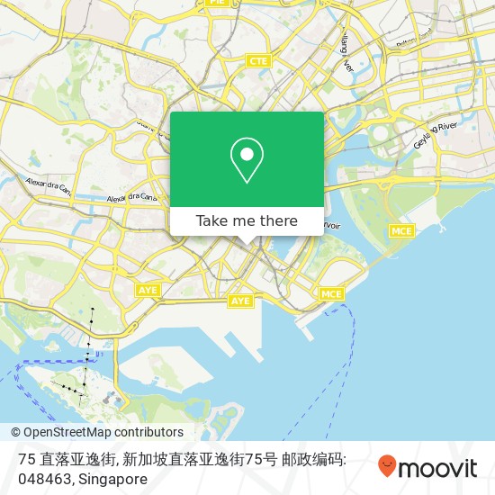 75 直落亚逸街, 新加坡直落亚逸街75号 邮政编码: 048463地图