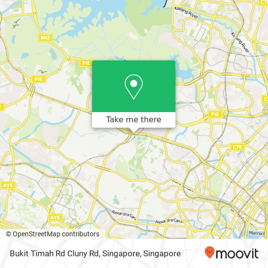 Bukit Timah Rd Cluny Rd, Singapore map