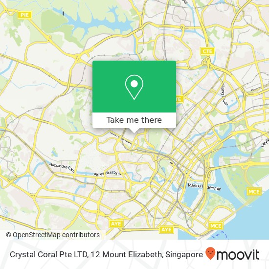 Crystal Coral Pte LTD, 12 Mount Elizabeth map