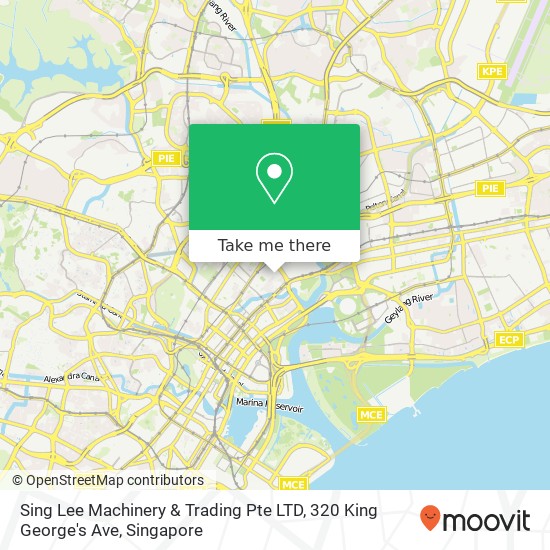 Sing Lee Machinery & Trading Pte LTD, 320 King George's Ave map