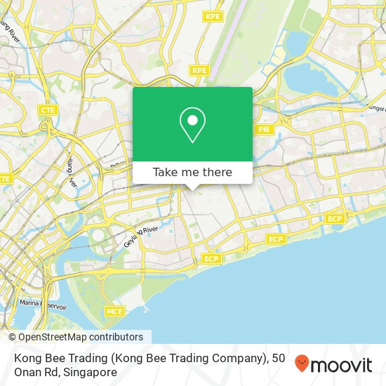 Kong Bee Trading (Kong Bee Trading Company), 50 Onan Rd地图