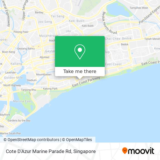 Cote D'Azur Marine Parade Rd map