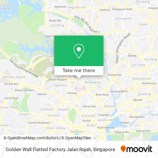 Golden Wall Flatted Factory Jalan Rajah map