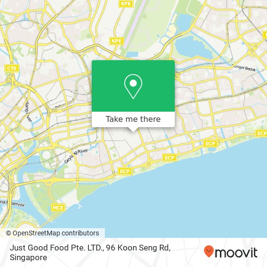 Just Good Food Pte. LTD., 96 Koon Seng Rd地图