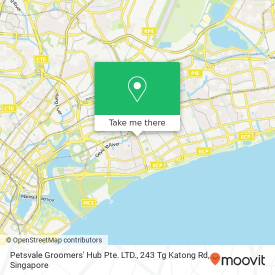 Petsvale Groomers' Hub Pte. LTD., 243 Tg Katong Rd地图
