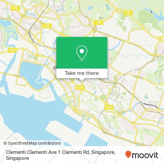 Clementi Clementi Ave 1 Clementi Rd, Singapore map