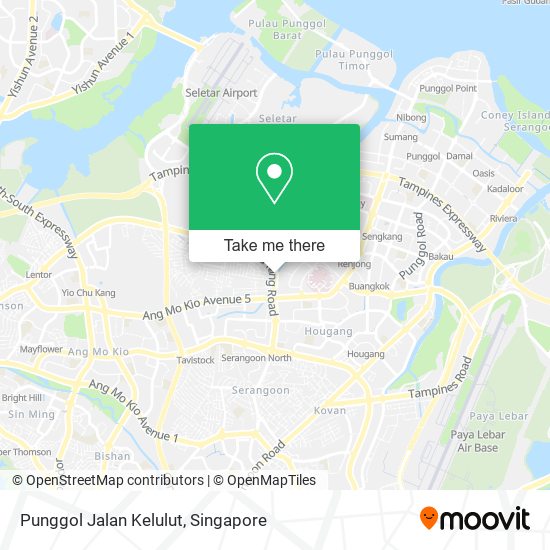 Punggol Jalan Kelulut map