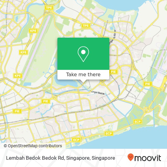 Lembah Bedok Bedok Rd, Singapore map