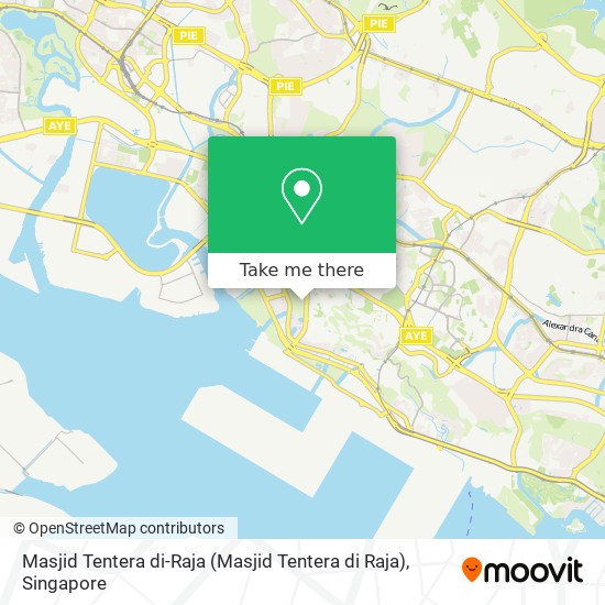 Masjid Tentera di-Raja map