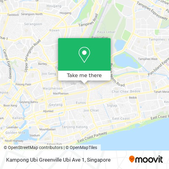 Kampong Ubi Greenville Ubi Ave 1地图