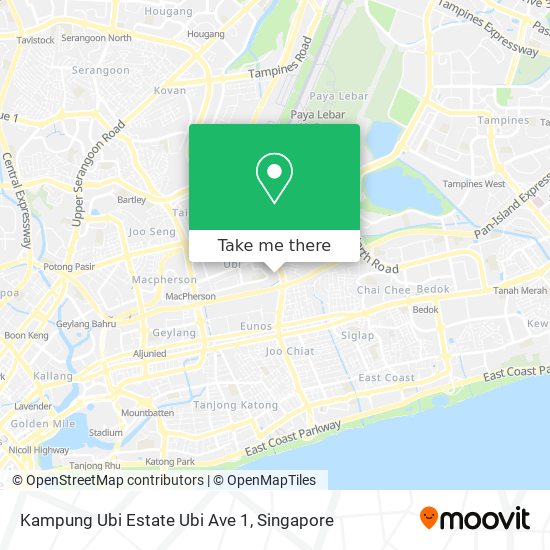 Kampung Ubi Estate Ubi Ave 1地图