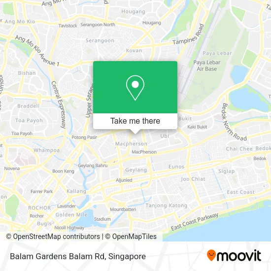Balam Gardens Balam Rd map