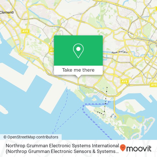 Northrop Grumman Electronic Systems International map