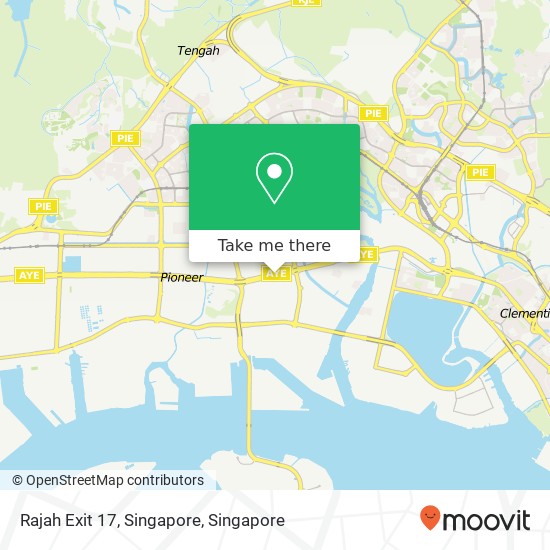 Rajah Exit 17, Singapore map