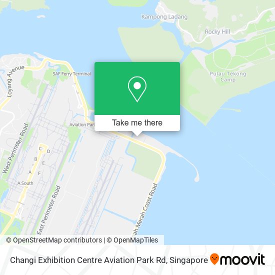 Changi Exhibition Centre Aviation Park Rd map