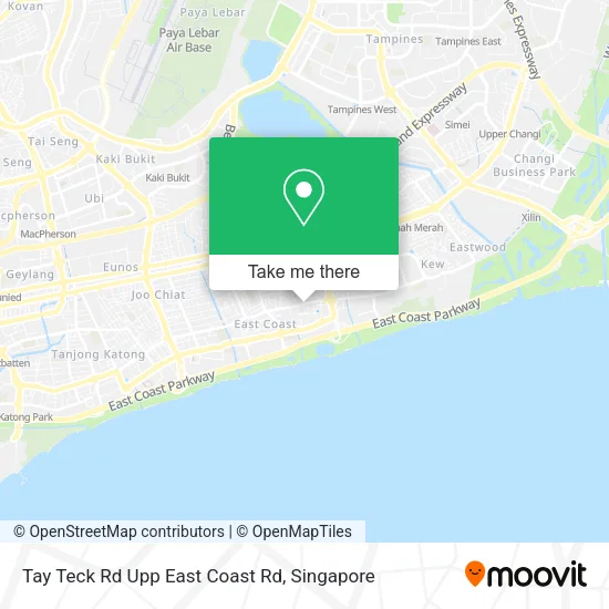 Tay Teck Rd Upp East Coast Rd map