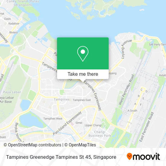 Tampines Greenedge Tampines St 45 map