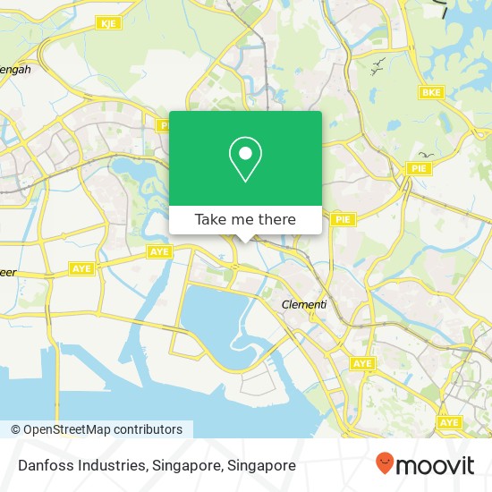 Danfoss Industries, Singapore map