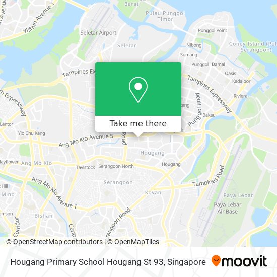 Hougang Primary School Hougang St 93 map