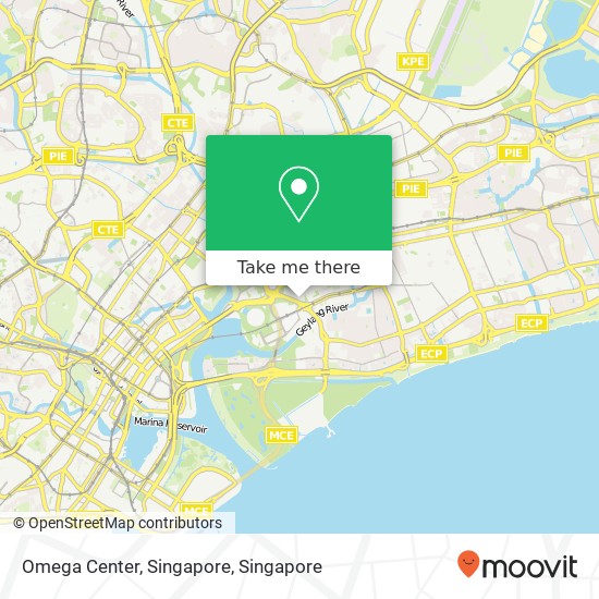 Omega Center, Singapore map