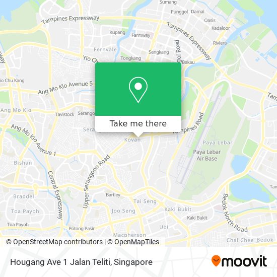 Hougang Ave 1 Jalan Teliti map