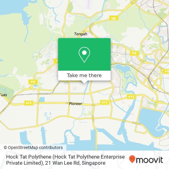 Hock Tat Polythene (Hock Tat Polythene Enterprise Private Limited), 21 Wan Lee Rd map