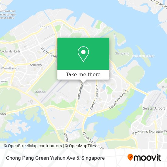 Chong Pang Green Yishun Ave 5 map