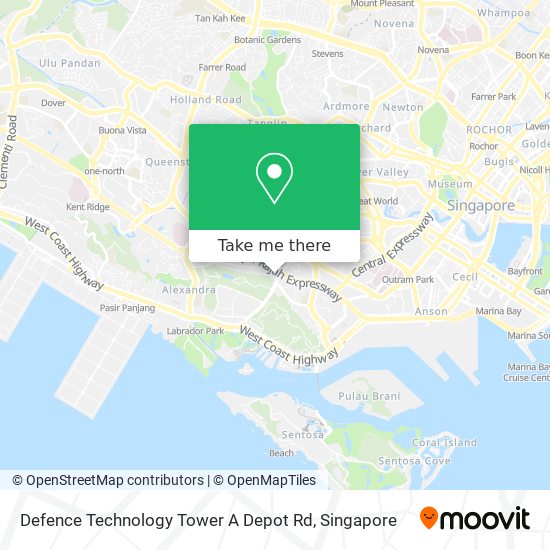 Defence Technology Tower A Depot Rd map