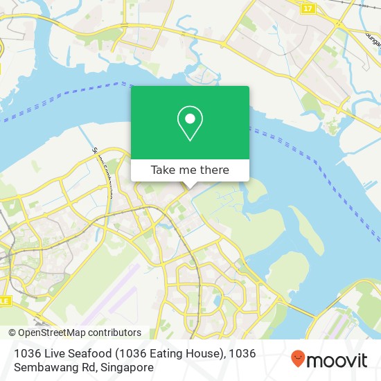 1036 Live Seafood (1036 Eating House), 1036 Sembawang Rd地图