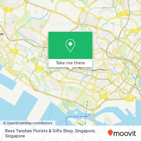Bess Twishes Florists & Gifts Shop, Singapore map