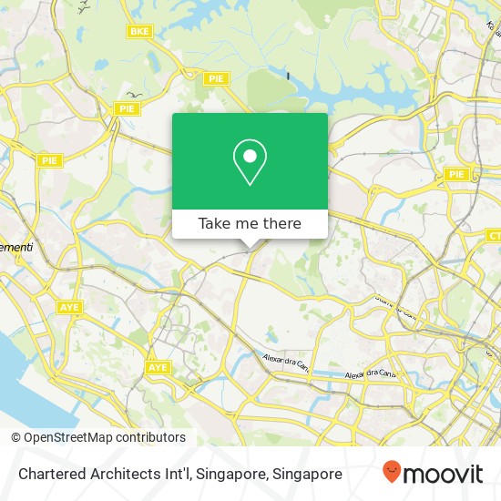 Chartered Architects Int'l, Singapore map