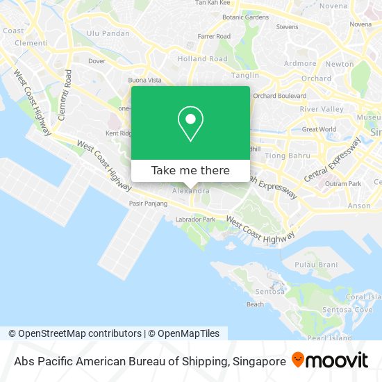 Abs Pacific American Bureau of Shipping地图
