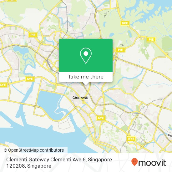 Clementi Gateway Clementi Ave 6, Singapore 120208地图