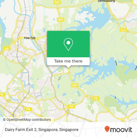 Dairy Farm Exit 2, Singapore map