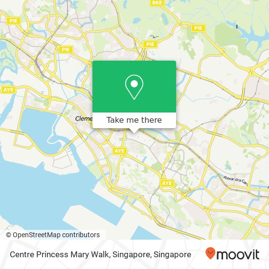 Centre Princess Mary Walk, Singapore map