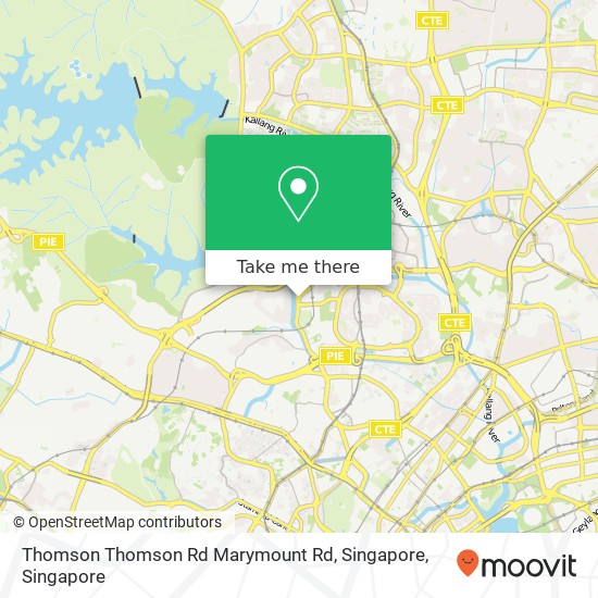 Thomson Thomson Rd Marymount Rd, Singapore map