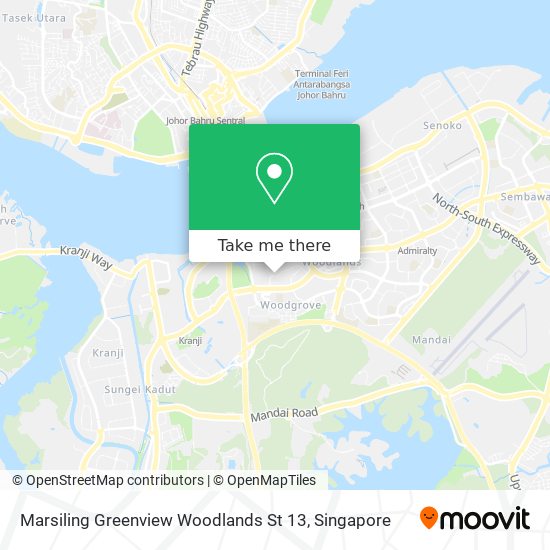 Marsiling Greenview Woodlands St 13 map