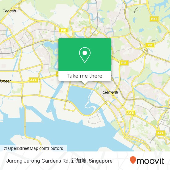 Jurong Jurong Gardens Rd, 新加坡地图