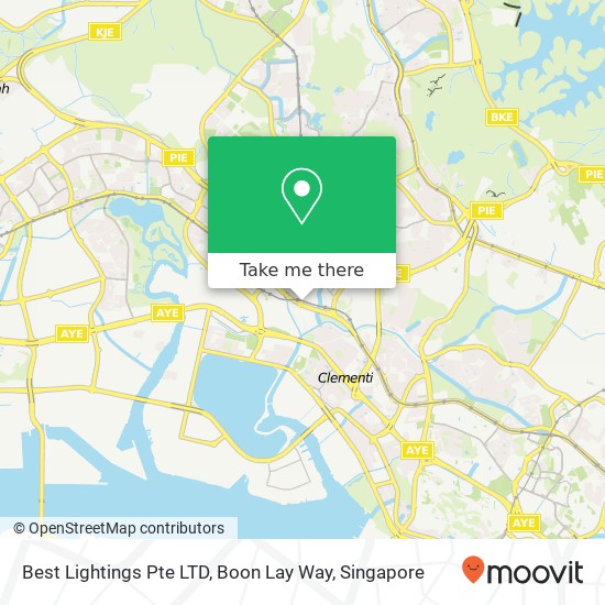 Best Lightings Pte LTD, Boon Lay Way map