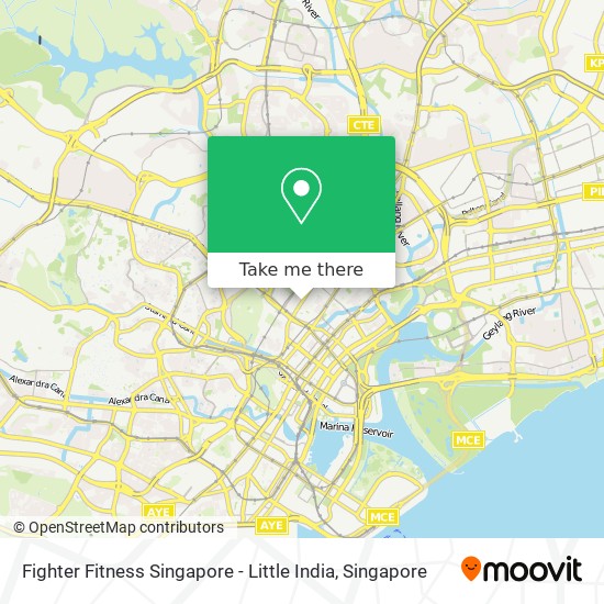 Fighter Fitness Singapore - Little India map