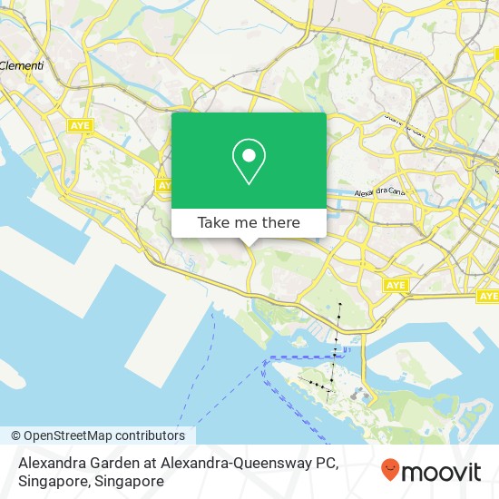 Alexandra Garden at Alexandra-Queensway PC, Singapore map