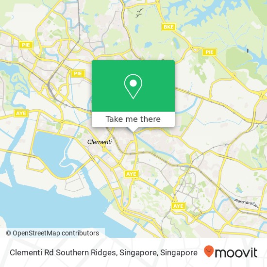 Clementi Rd Southern Ridges, Singapore地图