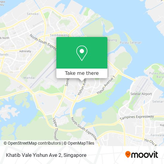 Khatib Vale Yishun Ave 2地图