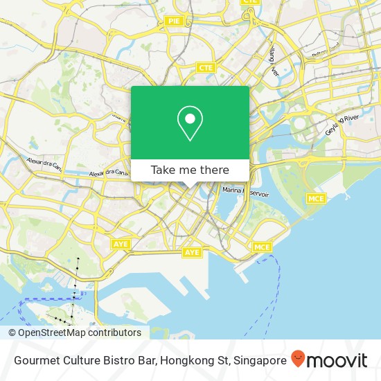 Gourmet Culture Bistro Bar, Hongkong St map