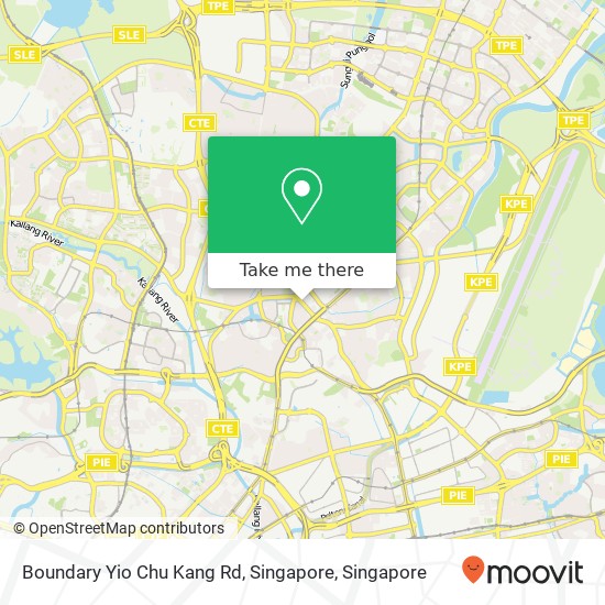 Boundary Yio Chu Kang Rd, Singapore map